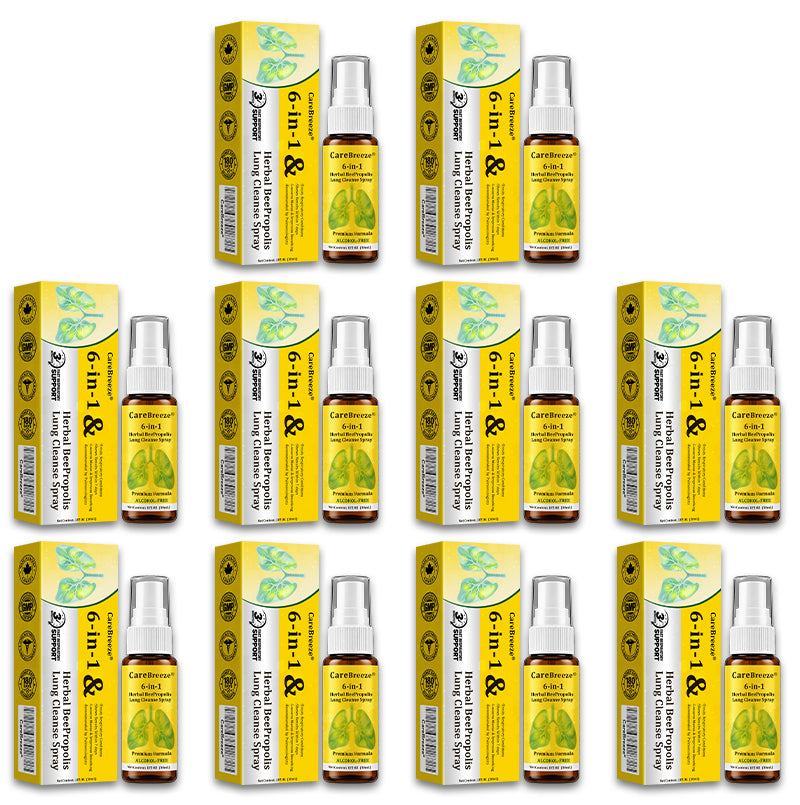 🐝✅🇨🇦 CareBreeze® 6-in-1 Herbal BeePropolis Lung Cleanse Spray