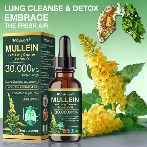 💖✅𝐂𝐀 𝐎𝐟𝐟𝐢𝐜𝐢𝐚𝐥 𝐒𝐭𝐨𝐫𝐞|𝐂𝐞𝐥𝐬𝐢𝐨𝐫𝐚® 𝐎𝐫𝐠𝐚𝐧𝐢𝐜 𝐌𝐮𝐥𝐥𝐞𝐢𝐧 𝐋𝐞𝐚𝐟 𝐋𝐮𝐧𝐠 𝐂𝐥𝐞𝐚𝐧𝐬𝐞 𝐄𝐬𝐬𝐞𝐧𝐭𝐢𝐚𝐥 𝐎𝐢𝐥 (🫁Cough, wheezing, shortness of breath, sputum, stuffy nose, bronchitis, bronchitis, allergy symptoms, lung discomfort💝)