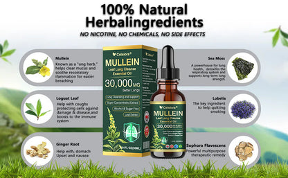 💖✅𝐂𝐀 𝐎𝐟𝐟𝐢𝐜𝐢𝐚𝐥 𝐒𝐭𝐨𝐫𝐞|𝐂𝐞𝐥𝐬𝐢𝐨𝐫𝐚® 𝐎𝐫𝐠𝐚𝐧𝐢𝐜 𝐌𝐮𝐥𝐥𝐞𝐢𝐧 𝐋𝐞𝐚𝐟 𝐋𝐮𝐧𝐠 𝐂𝐥𝐞𝐚𝐧𝐬𝐞 𝐄𝐬𝐬𝐞𝐧𝐭𝐢𝐚𝐥 𝐎𝐢𝐥 (🫁Cough, wheezing, shortness of breath, sputum, stuffy nose, bronchitis, bronchitis, allergy symptoms, lung discomfort💝)