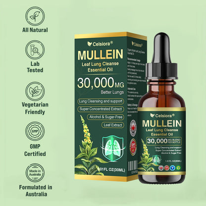 💖✅𝐂𝐀 𝐎𝐟𝐟𝐢𝐜𝐢𝐚𝐥 𝐒𝐭𝐨𝐫𝐞|𝐂𝐞𝐥𝐬𝐢𝐨𝐫𝐚® 𝐎𝐫𝐠𝐚𝐧𝐢𝐜 𝐌𝐮𝐥𝐥𝐞𝐢𝐧 𝐋𝐞𝐚𝐟 𝐋𝐮𝐧𝐠 𝐂𝐥𝐞𝐚𝐧𝐬𝐞 𝐄𝐬𝐬𝐞𝐧𝐭𝐢𝐚𝐥 𝐎𝐢𝐥 (🫁Cough, wheezing, shortness of breath, sputum, stuffy nose, bronchitis, bronchitis, allergy symptoms, lung discomfort💝)