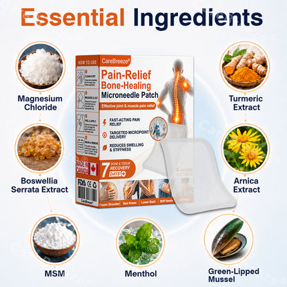 ✅🇨🇦 CareBreeze® Pain-Relief Bone-Healing Microneedle Patch(🧑‍⚕️Reducing joint swelling, pain, stiffness, redness, warmth, soreness, and joint fatigue)