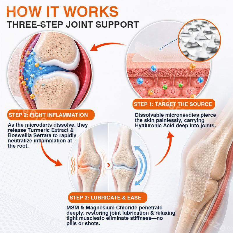 ✅🇨🇦 CareBreeze® Pain-Relief Bone-Healing Microneedle Patch(🧑‍⚕️Reducing joint swelling, pain, stiffness, redness, warmth, soreness, and joint fatigue)