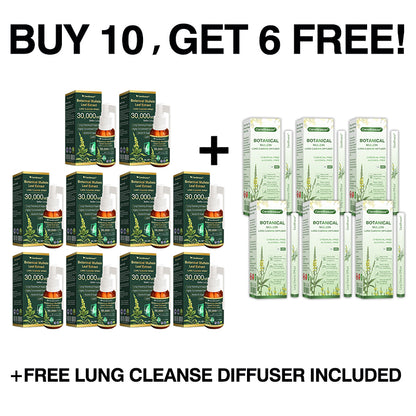 🫁✅CA Official Store:CareBreeze® Botanical Mullein Leaf Extract Lung Cleanse Spray（👨‍⚕️Directly acts on COPD, asthma, chronic bronchitis (CB), respiratory infections, lung cancer, sinusitis, and other conditions）