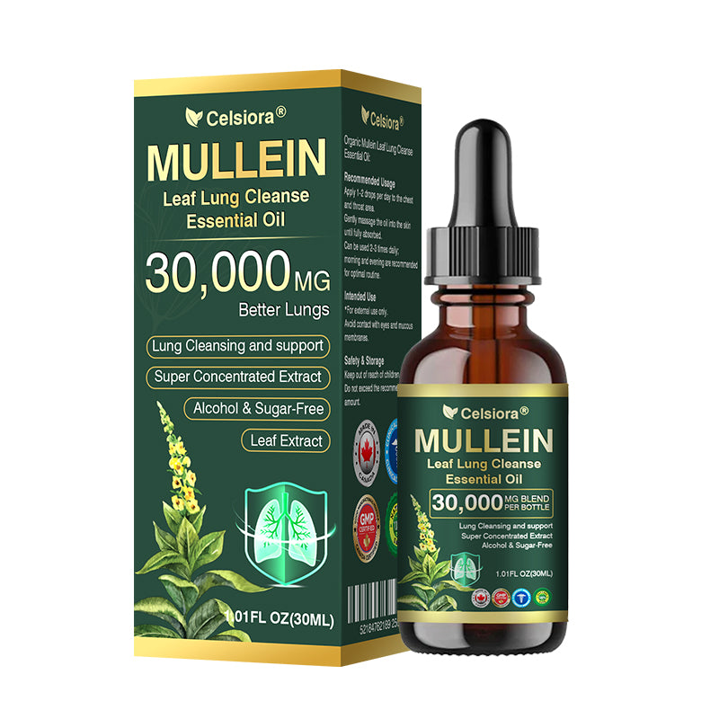 💖✅𝐂𝐀 𝐎𝐟𝐟𝐢𝐜𝐢𝐚𝐥 𝐒𝐭𝐨𝐫𝐞|𝐂𝐞𝐥𝐬𝐢𝐨𝐫𝐚® 𝐎𝐫𝐠𝐚𝐧𝐢𝐜 𝐌𝐮𝐥𝐥𝐞𝐢𝐧 𝐋𝐞𝐚𝐟 𝐋𝐮𝐧𝐠 𝐂𝐥𝐞𝐚𝐧𝐬𝐞 𝐄𝐬𝐬𝐞𝐧𝐭𝐢𝐚𝐥 𝐎𝐢𝐥 (🫁Cough, wheezing, shortness of breath, sputum, stuffy nose, bronchitis, bronchitis, allergy symptoms, lung discomfort💝)