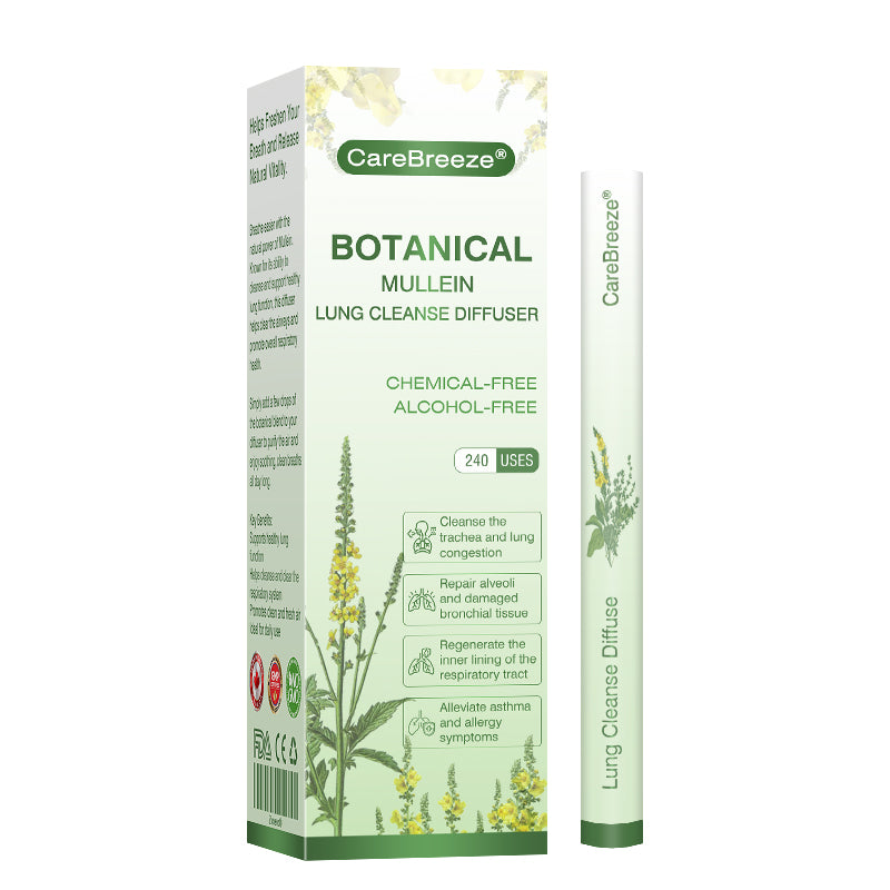 ✅CA Owned and Operated|CareBreeze® Botanical Mullein Lung Cleanse Diffuser (💝 Cough, wheezing, shortness of breath, sputum, stuffy nose, bronchitis, bronchitis, allergy symptoms, lung discomfort💝)