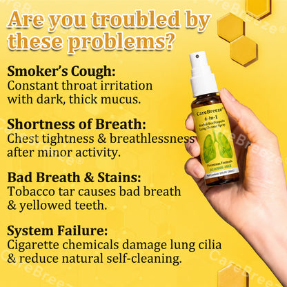 🐝✅🇨🇦 CareBreeze® 6-in-1 Herbal BeePropolis Lung Cleanse Spray