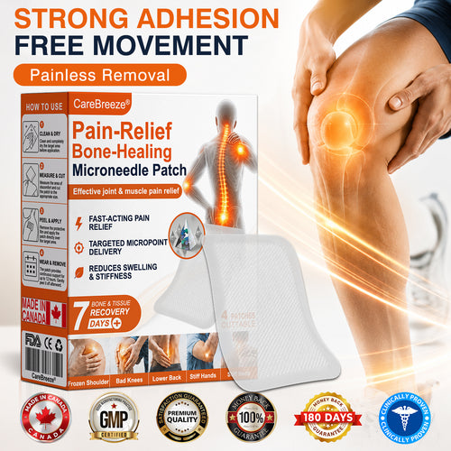 💝✅🇨🇦 CareBreeze® Pain-Relief Bone-Healing Microneedle Patch(🧑‍⚕️Reducing joint swelling, pain, stiffness, redness, warmth, soreness, and joint fatigue)