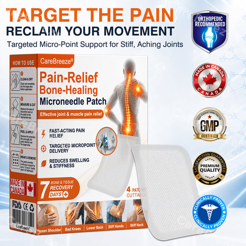 ✅🇨🇦 CareBreeze® Pain-Relief Bone-Healing Microneedle Patch(🧑‍⚕️Reducing joint swelling, pain, stiffness, redness, warmth, soreness, and joint fatigue)