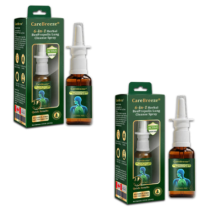 UP|🇨🇦 Official Store:CareBreeze® 6-in-1 Herbal BeePropolis Lung Cleanse Spray🐝