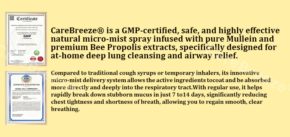 🐝✅🇨🇦 CareBreeze® 6-in-1 Herbal BeePropolis Lung Cleanse Spray