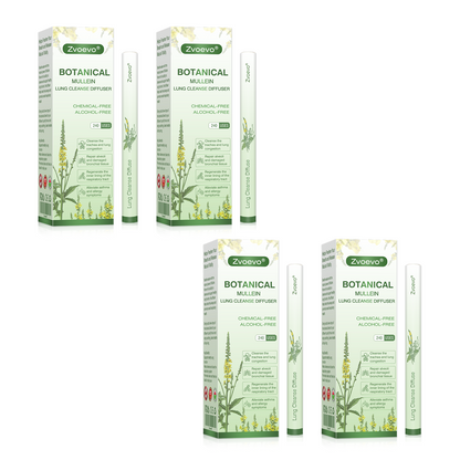 🍁CA Owned and Operated：Zvoevo® Botanical Mullein Lung Cleanse Diffuser (💝 Cough, wheezing, shortness of breath, sputum, stuffy nose, bronchitis, bronchitis, allergy symptoms, lung discomfort💝)