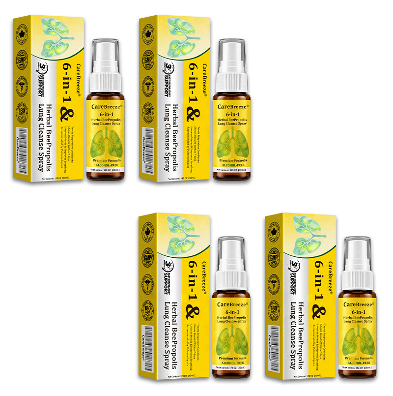 🐝✅🇨🇦 CareBreeze® 6-in-1 Herbal BeePropolis Lung Cleanse Spray