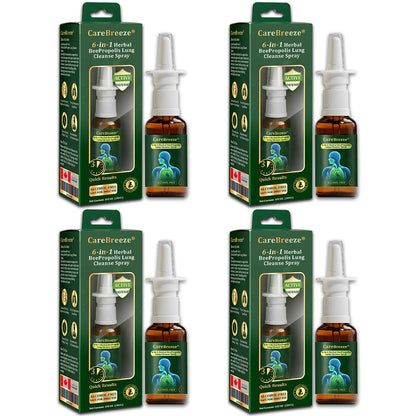 UP|🇨🇦 Official Store:CareBreeze® 6-in-1 Herbal BeePropolis Lung Cleanse Spray🐝