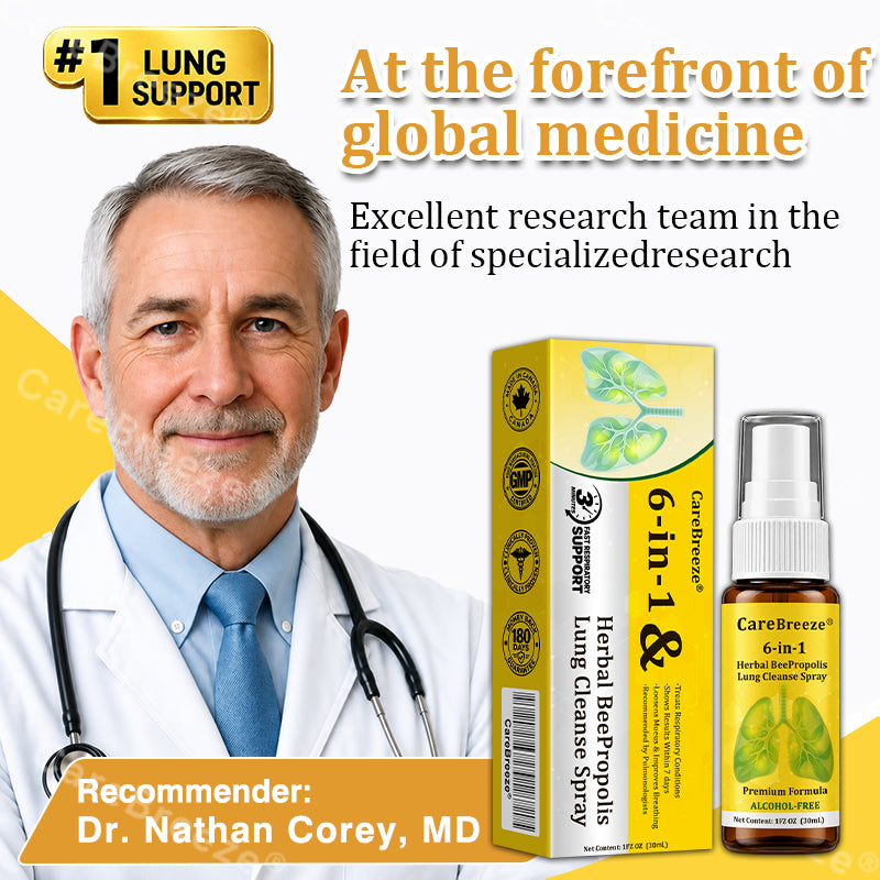 🐝✅🇨🇦 CareBreeze® 6-in-1 Herbal BeePropolis Lung Cleanse Spray