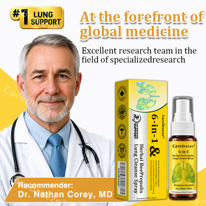 🐝✅🇨🇦 CareBreeze® 6-in-1 Herbal BeePropolis Lung Cleanse Spray