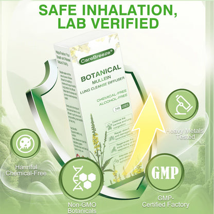✅CA Owned and Operated|CareBreeze® Botanical Mullein Lung Cleanse Diffuser (💝 Cough, wheezing, shortness of breath, sputum, stuffy nose, bronchitis, bronchitis, allergy symptoms, lung discomfort💝)