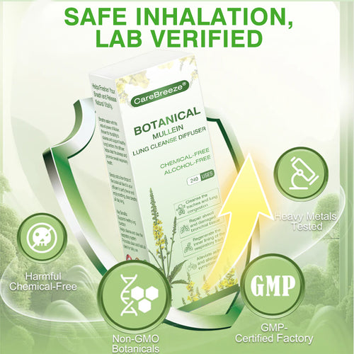 ✅CA Owned and Operated|CareBreeze® Botanical Mullein Lung Cleanse Diffuser (💝 Cough, wheezing, shortness of breath, sputum, stuffy nose, bronchitis, bronchitis, allergy symptoms, lung discomfort💝)